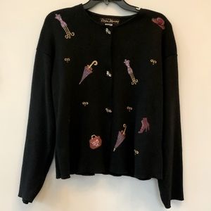 Vintage Wearable Art Hand Pained Sweater
